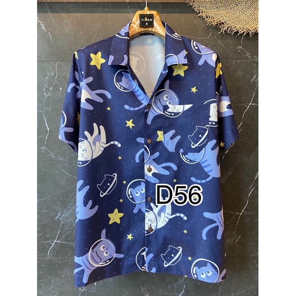 เสื้อเชิ้ต เสื้อฮาวาย ผ้าไหมอิตาลีไม่ยับไม่ร้อนไม่ต้องรีด แฟชั่นชาย แฟชั่นเกาหลี ร้านเสื้อผ้าผู้ชาย