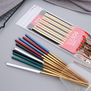 ตะเกียบสแตนเลส304 น้ำหนักเบา ของฝาก ของขวัญขึ้นบ้านใหม่ Chopstick stainless พร้อมส่ง