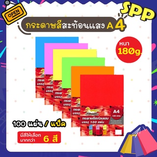 ปกสะท้อนแสง กระดาษการ์ดหอม สีสะท้อนแสง ปกรายงาน ขนาด A4 หนา 180 แกรม ( 210 x 297 มม.) พื้นผิวเรียบ บรรจุ 100 แผ่น