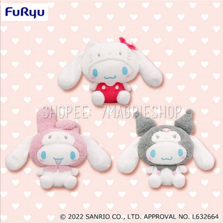 🇯🇵 ตุ๊กตา Cinnamoroll ฉลอง 20th Anniversary Everyones Plush Costume 25cm ลิขสิทธิ์แท้ Sanrio ชุด Kuromi Pochacco คุโรมิ