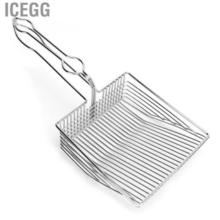 Icegg Stainless Steel Cat Litter Scoop Pet Sand Waste Scooper Shovel Cleaning Tool New