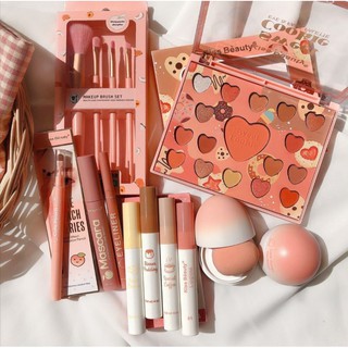 เซตแต่งหน้า  Sweet Cookie 💕เซตเครื่อง​ส​ำ​อา​งค์​ น่ารักๆได้ 15ชิ้น Kiss Beauty​ คุณภาพ​ดี โทนสีสวย