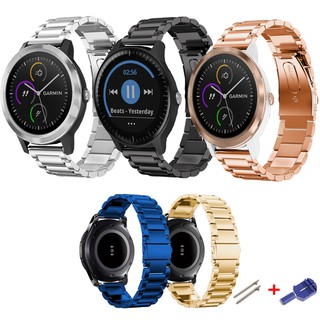 สายนาฬิกาข้อมือสแตนเลส สําหรับ Garmin Vivoactive 3 Music