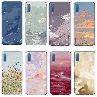 Samsung Galaxy a7 2015 a7 2016 a7 2017 a7 2018 เคส TPU นิ่ม ซิลิโคน ป้องกัน เคสโทรศัพท์