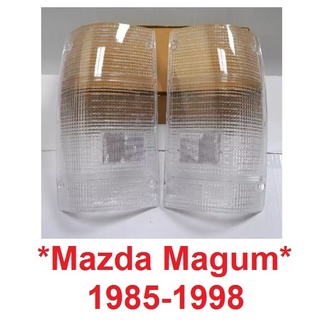 สีใส เลนส์ไฟท้าย Ford Courier Mazda Magnum Bravo 1985-1998 มาสด้า แม็กนั่ม บราโว่ เลนส์ไฟ ฝาไฟท้าย B2200 B2600 บีซีรี่ย์