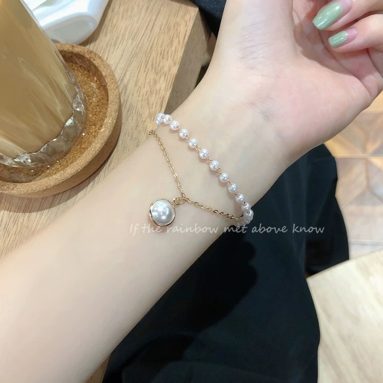 สร้อยข้อมือมุก สำหรับผู้หญิงพร้อมส่ง