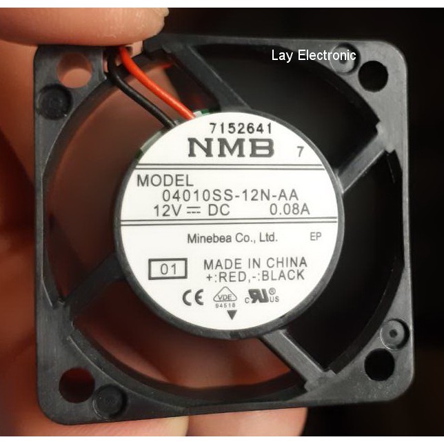 พัดลม 12V 40x40x10 (มิล) NMB (ของแท้/ใช้ทน)