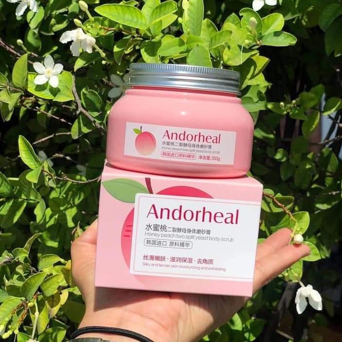 🍑สครับลูกพีช Andorheal ขนาด 350 กรัม🍑