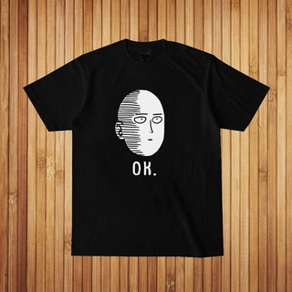 ใหม่ เสื้อยืดลําลอง คอกลม แขนสั้น พิมพ์ลายอนิเมะ One Punch Saitama ทรงหลวม สําหรับผู้ชาย