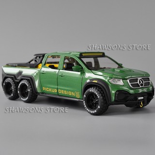 โมเดลรถบรรทุกเบนซ์ Benz X-Class EXY 6X6 Concept Pickup Design Truck สเกล 1:28 พร้อมเสียง และไฟ