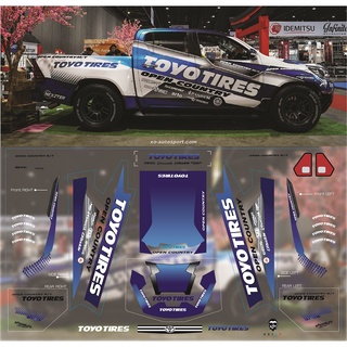 ดีคอล Toyo tires opencounntry หมึกรองขาว ติดชิ้นงานได้ทุกสี ติดรถHot Wheels /Majorette 1:64 Decal  water slide