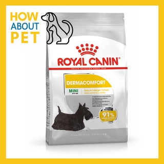 (3kg) Royal Canin Mini Dermacomfort Adult Dog Food รอยัล คานิน อาหารเม็ดสุนัข สำหรับสุนัขโตพันธุ์เล็กผิวแพ้ง่าย