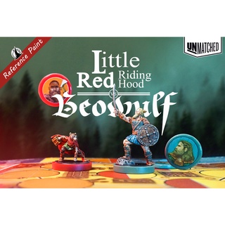 (Service Paint) Unmatched : Little red Riging Hood VS Beowulf เซอร์วิสเพ้นท์สี Miniature เกม Unmatched