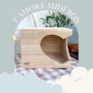 Pega [เปก้า] บ้านหลบ Tamore midi box ของเล่น สำหรับ เม่นแคระ ชินชิล่า ชูก้าไกลเดอร์ และหนูแกสบี้