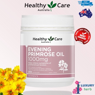 Healthy Care Evening Primrose Oil 1000mg 200 Capsules exp05/2025