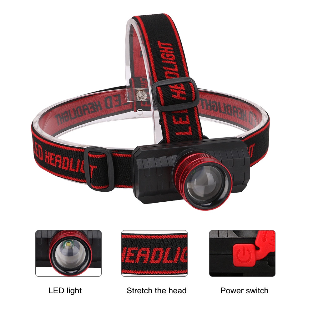 Furg 0010200032 ไฟฉายคาดหัว ซูมได้ ขนาดเล็ก High Power Headlamp รุ่น High-Power-Headlamp-00g-K2