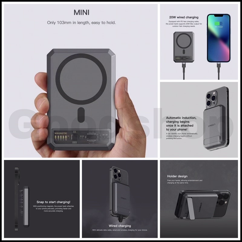 สินค้าพร้อมส่ง  EW54 Magnetic Wireless Powerbank Ew54