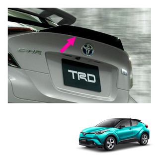 สปอยเลอร์หลัง TRD สีดำ 1 ชิ้น ของแท้ สำหรับ โตโยต้า Toyota C-HR ซีเอชอาร์ SUV ปี 2018 2019 2020