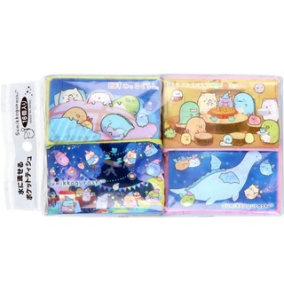 sumikko Gurashi pocket tissue ทิชชู่พกพา ละลายน้ำ ทิ้งลงโถส้วมได้ (มี16ชิ้นในห่อ)