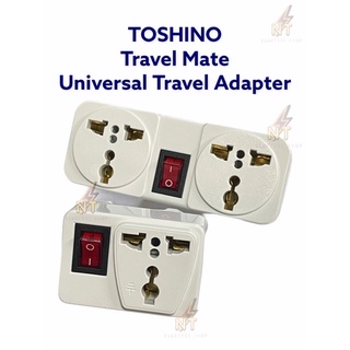 ปลั๊ก Toshino รุ่น TW-2,CO-6S สีขาว ปลั๊กแปลงไฟโตชิโน่,ตัวแปลง,ปลั๊กต่อ,คอมสวิทซ์