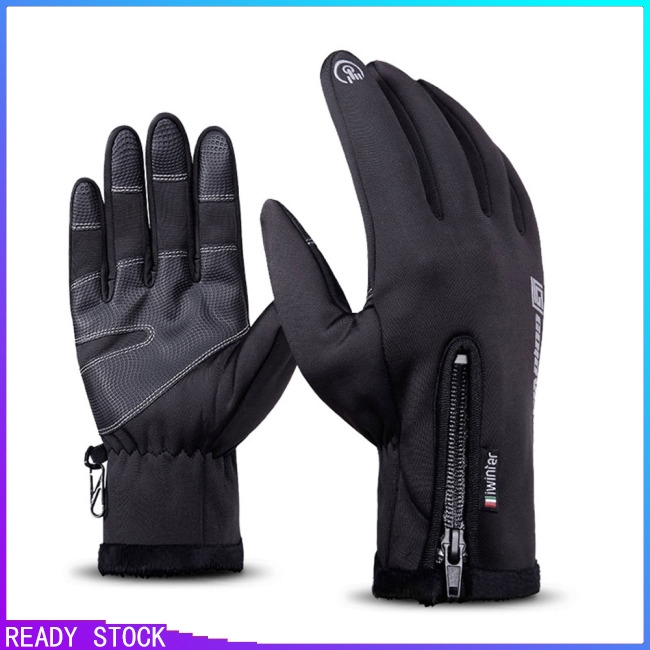 1 Pair M//L Ski motorcycle gloves windproof waterproof cold winter warm outdoor
