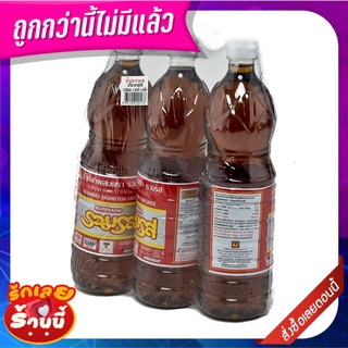 รวมรส น้ำปลาผสม ขวดเพท 1000 มล. x 3 ขวด Ruamros Fish Sauce 1000 ml x 3 bottles