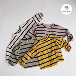 เสื้อแขนยาวเด็ก  เสื้อแขนยาวลาย : long sleeve striped shirt - Little Dude เสื้อผ้าเด็กสไตล์มินิมอล