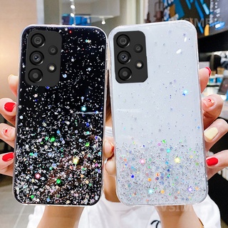 เคสโทรศัพท์มือถือ ซิลิโคนใส แวววาว สําหรับ Samsung Galaxy A73 A53 A33 A32 A23 A13 A03