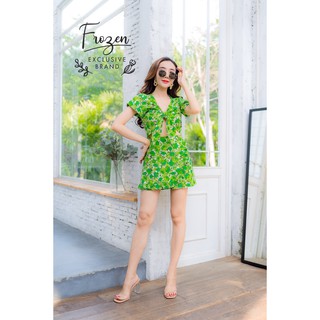 hbstation-shop เสื้อผ้าผู้หญิง ชุดเที่ยวสงกรานต์ สีเขียว พร้อมส่ง
