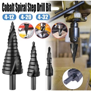 ดอกเจาะเหล็ก ดอกเจาะไม้ ดอกสว่าน ดอกเจดีย์เจาะขยายรู STEP DRILL SET ดอกเจดีย์ สแตนเลส โลหะ  เจาะขยาย เหล็กแผ่น คว้านรู