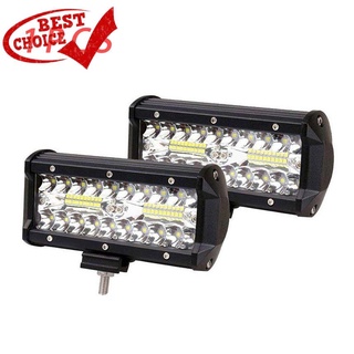 บาร์ไฟ Led 120W 4x4 12V 24V 4WD 7 นิ้ว