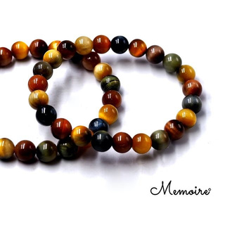 กำไลหินสามทหารเสือ (Three Color Tigers Eye) (สีสว่าง)