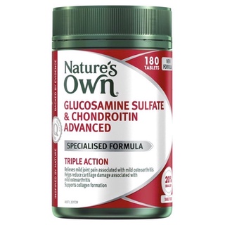 Natures Own Glucosamine Sulfate &amp; Chondroitin Advanced 180 Tablets