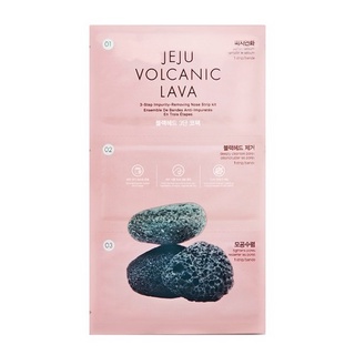 [The FACE Shop] JEJU VOLCANIC LAVA 3-Step Blackhead Remover Nose Strips