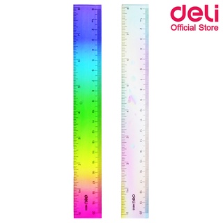 Deli H653 Ruler ไม้บรรทัดแฟนซีสุดน่ารัก ขนาด 20 CM (คละสี 1 ชิ้น) ไม้บรรทัด ไม้บรรทัดแฟนซี เครื่องเขียน อุปกรณ์การเรียน