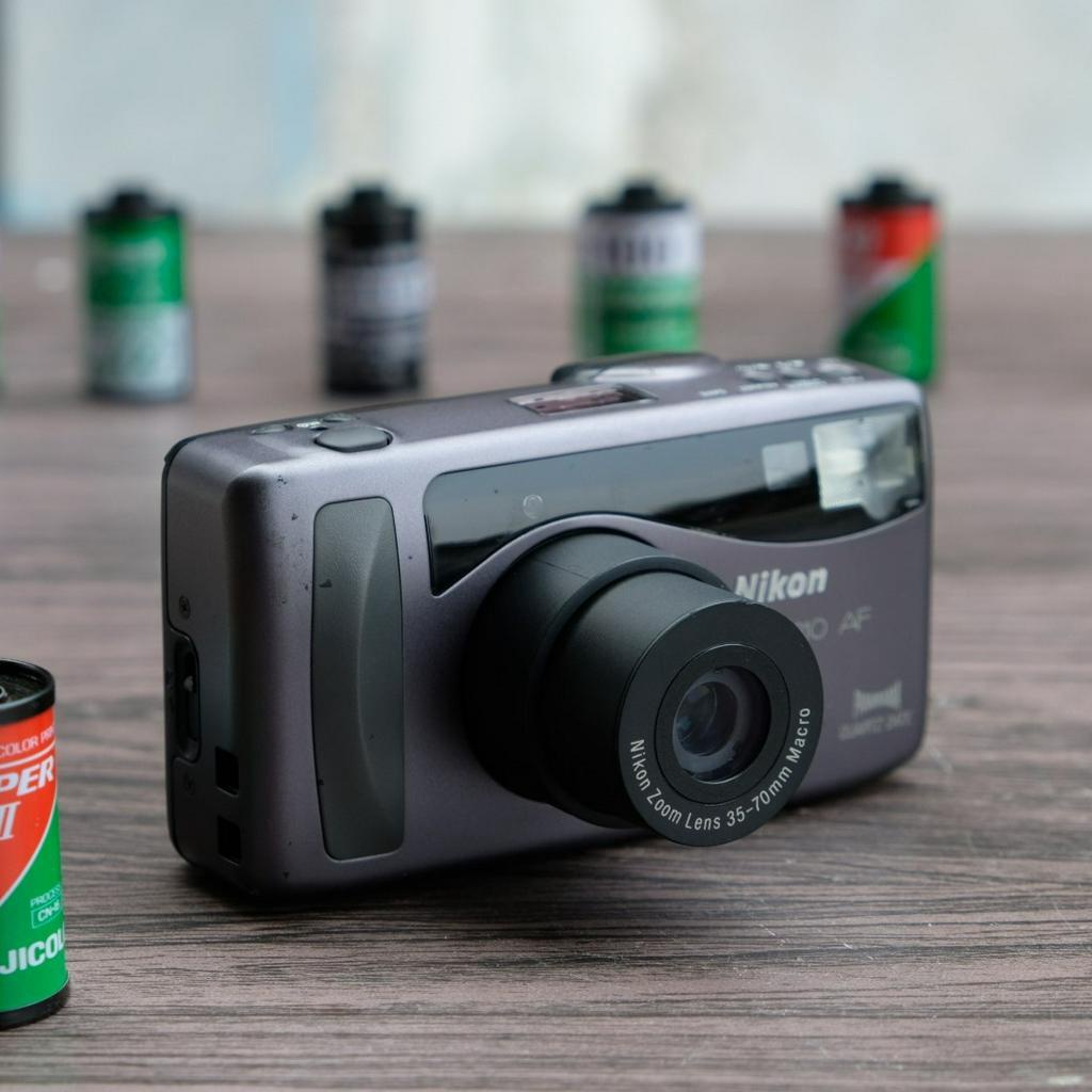 กล้องฟิล์ม Nikon Zoom 310AF เลนส์ 35mm - 70mm สภาพดี ตัวเล็กแต่สเปคดีมาก ช่องมองปรับสายตาได้ ใช้งานง่าย เล็งแล้วถ่ายได้
