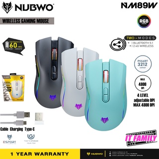 เมาส์ไร้สาย NUBWO NM-89W Gaming Mouse Wireless/bluetooth5.1 ★★ประกันศูนย์ 1 ปี