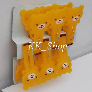 KK_Shop ตัวหนีบเสื้อผ้า รุ่น Fanclub Clothes Pig(แพ็ค6)
