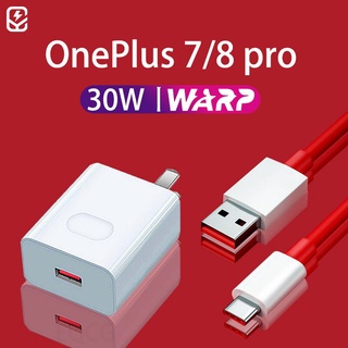 🔥ถูก/แท้🔥👍Oneplus 7 pro Warp สายชาร์จ พร้อมอะแดปเตอร์พาวเวอร์ 30W (5V 6A) USB-C สายชาร์จเร็ว OnePlus7 6T 6 5T 5