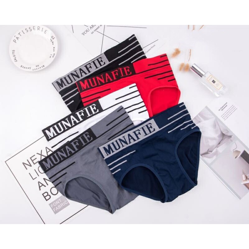 NEW กางเกงในชายขาเว้า Munafie  เนื้อผ้านิ่มใส่สบาย**มีซองทุกตัว