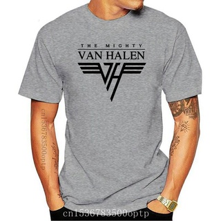 T-shirt  เสื้อยืดแขนสั้น คอกลม พิมพ์ลาย Van Halen Band สีขาว แฟชั่นฤดูร้อน สําหรับผู้ชายS-5XL