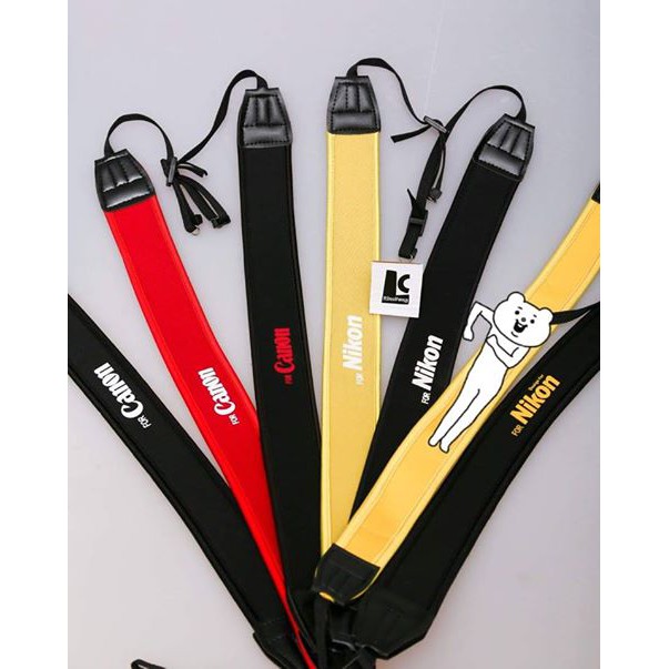Camera Strap สายคล้องกล้อง สายคล้องคอ สายนิ่ม ไม่บาดคอ ช่วยผ่อนแรง Strap Canon Nikon Fuji Sony