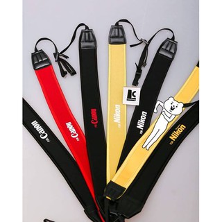 สายคล้องคอกล้อง สายคล้องกล้องแบบนิ่ม ช่วยผ่อนแรง Strap for Canon Nikon Sony