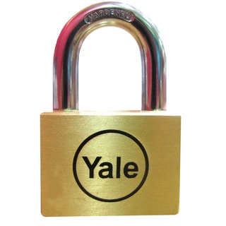 YALE เยล กุญแจลูกปืนคล้องห่วงยาวรุ่น BD45 ขนาด 45 มม. สีทองเหลือง ระบบดิสก์