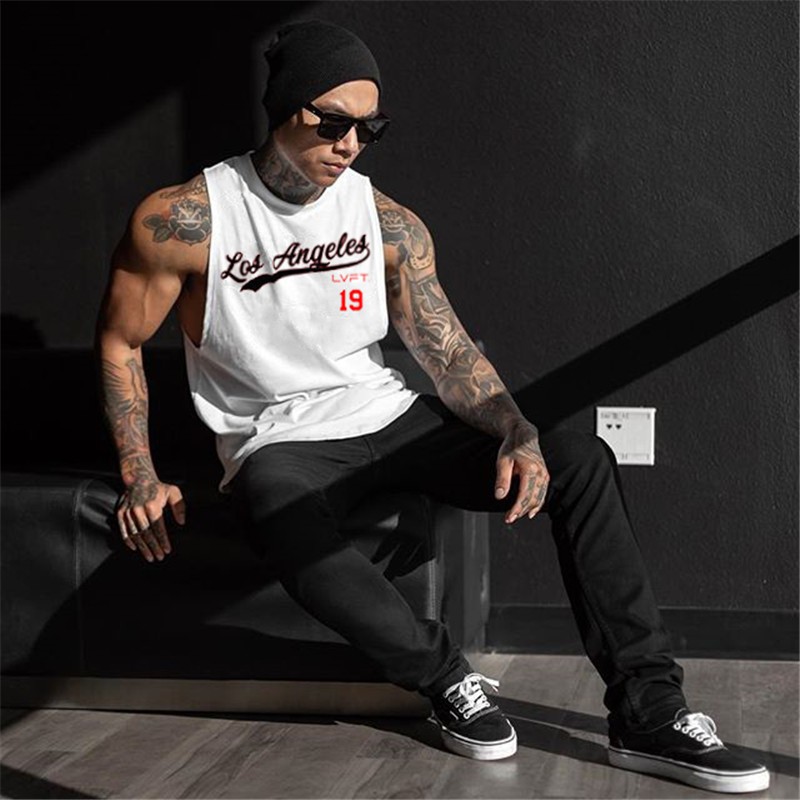 [ LVFT ] เสื้อกล้าม #5 / Gym Fashion ผ้าคอตตอน ใส่ออกกำลังกาย ไม่อมเหงื่อ