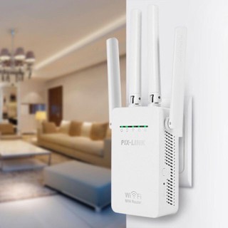 Wifi Repeater PIXLINK LV-WR09 ตัวกระจายสัญญาณไวไฟ ราคาถูก ราคาส่ง