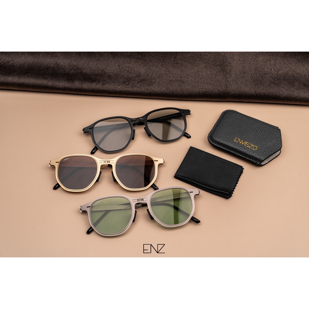 ENVISZO ES4881F Transformation Series ULTRA THIN แว่นกันแดด รุ่นพับได้ UV100% Polarized ทรง 6 เหลี่ย