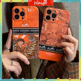 เคสโทรศัพท์มือถือ พลาสติกแข็ง ลาย Hermex แฟชั่น สําหรับ iPhone14 13 12 mini 11 PRO MAX 6 6s 7 8plus SE2 X XS XR XSMAX #Hg4918