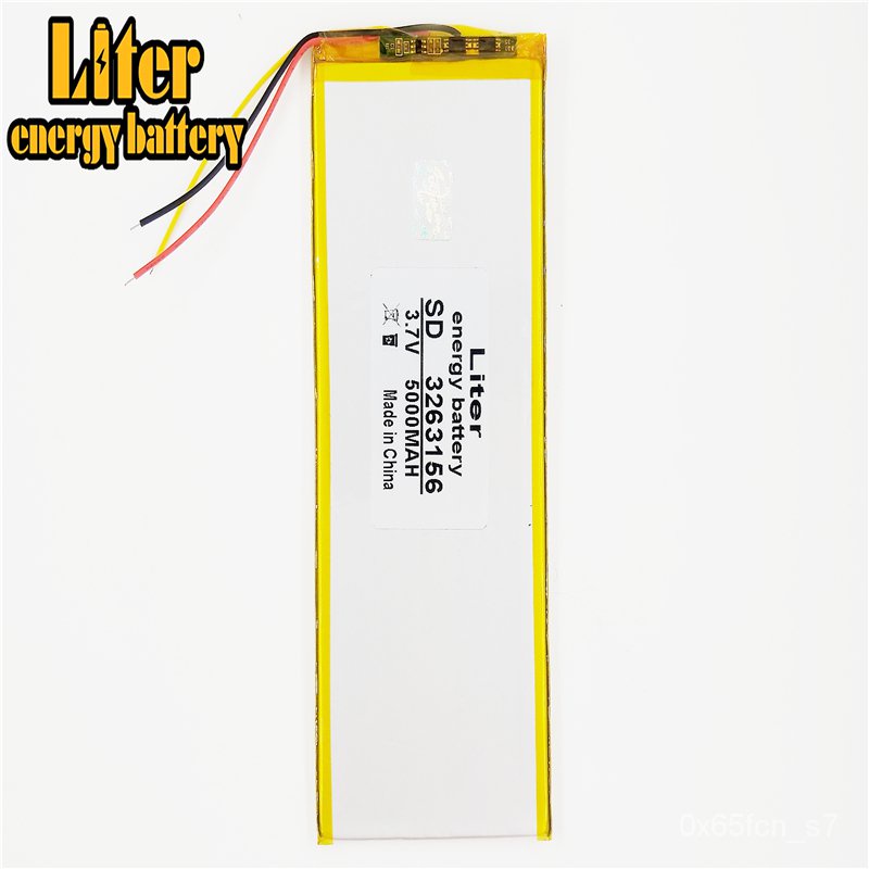 3 line 3263156 3.7V 5000mAh Rechargeable li Polymer Li-ion Battery For 8 inch 9inch Tablet PC CHUWI 