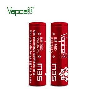 ถ่านชาร์จ Vapcell M35 18650 3500mAh 3.7V ก้อนสีแดง ของแท้